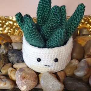 Crochet Lavendar Scented Aloe Plant